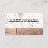 ヘアスペシャリストツール |木材のゆがみ 名刺 (裏面)