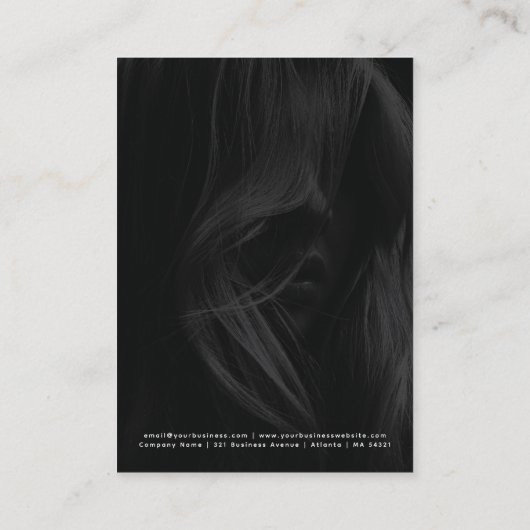 ヘアスペシャル美しいヘアネイルサロン 名刺 (裏面)