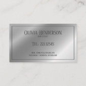 ヘアタイポグラフィの名刺 名刺 (裏面)