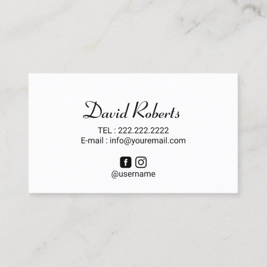 ヘアタトゥー頭皮色素沈着プロフェッショナル 名刺 (裏面)