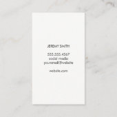 ヘアダマスク（グレー） 名刺 (裏面)