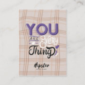 ヘアディスプレイカードイラストレーション 名刺 (裏面)