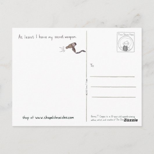 ヘアデイのはがき ポストカード (裏面)