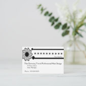 ヘアデザイナー用ロイヤリティカード 名刺 (スタンド正面)