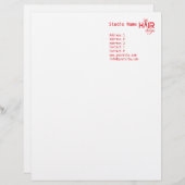 ヘアデザイン1 – レターヘッド (正面/裏面)