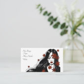 ヘアデザイン 名刺 (スタンド正面)