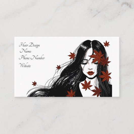 ヘアデザイン 名刺 (正面)