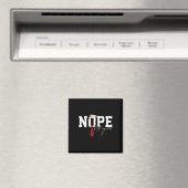 ヘアトランプおもしろいシャツポリティカルユーモアNope Not Ag マグネット (インサイチュ (食洗機))