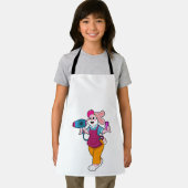 ヘアドライヤー&コーム付きヘアドレッサーとしてのウサギ エプロン (インサイチュ)