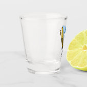 ヘアドライヤー&ヘアストレートイラストレーション ショットグラス (左)