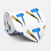 ヘアドライヤー&ヘアストレートイラストレーション ネクタイ (ロール)