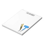 ヘアドライヤー&ヘアストレートイラストレーション ノートパッド (回転)