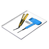 ヘアドライヤー&ヘアストレートイラストレーション ノートブック (左側)