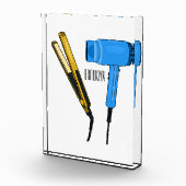 ヘアドライヤー&ヘアストレートイラストレーション フォトブロック (右)