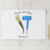 ヘアドライヤー&ヘアストレートイラストレーション ペーパーパッド (インサイチュ)