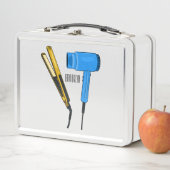 ヘアドライヤー&ヘアストレートイラストレーション メタルランチボックス (インサイチュ)