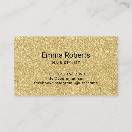 ヘアドライ吹バーモダン金ゴールドサロンロイヤリティ ロイヤリティカード (裏面)