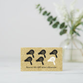 ヘアドライ吹バーモダン金ゴールドサロンロイヤリティ ロイヤリティカード (スタンド正面)