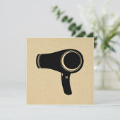 ヘアドラ吹イヤーレトロスタイルアート 招待状 (スタンド正面)