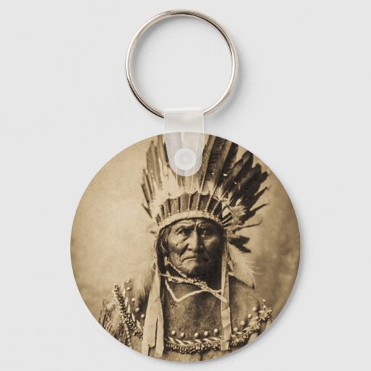 ヘアドレスヴィンテージポートレートセピア キーホルダー (正面)