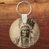 ヘアドレスヴィンテージポートレートセピア キーホルダー (正面)