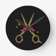 ヘアドレッサースタイリストギフト黄金グリッター鋏