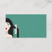 ヘアドレッサースタイリスト美しいサロンスパビジネスカー 名刺 (裏面)