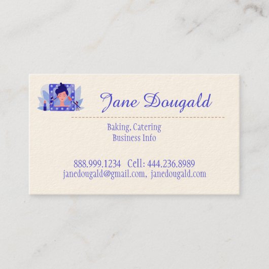 ヘアドレッサースタイリスト美しいサロンスパ 名刺 (正面)