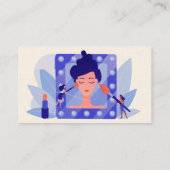 ヘアドレッサースタイリスト美しいサロンスパ 名刺 (裏面)