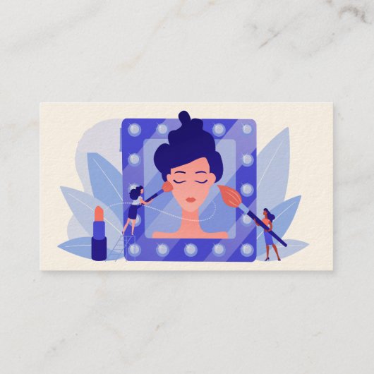 ヘアドレッサースタイリスト美しいサロンスパ 名刺 (裏面)