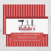 ヘアドレッサーツール招待状 招待状 (正面/裏面)