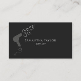 ヘアドレッサー美容師吹ドライヤー 名刺