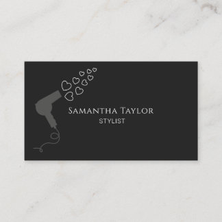 ヘアドレッサー美容師吹ドライヤー 名刺