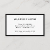 ヘアドレッサー美容師吹ドライヤー 名刺 (裏面)