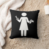 ヘアドレッサー記号 クッション (ブランケット)