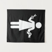 ヘアドレッサー記号 タペストリー (正面(横))