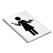 ヘアドレッサー記号 ノートブック (右側)