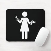 ヘアドレッサー記号 マウスパッド (マウス)