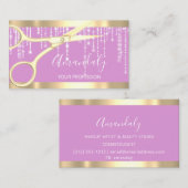 ヘアドレモダンザークーファーはさみドリップスパーク 名刺 (正面/裏面)