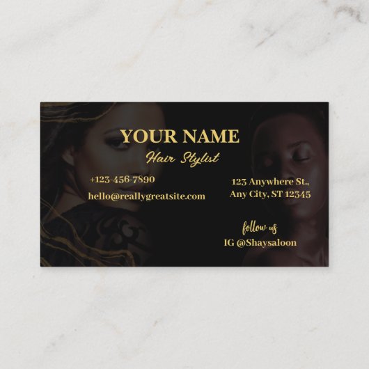 ヘアネイルサロンスパルクス 名刺 (裏面)