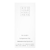 ヘアネイルサロンビューティシアンメニューフローラ価格表 ラックカード (裏面)