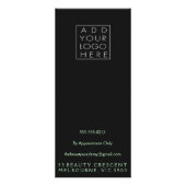 ヘアネイルサロンビューティシアンメニュー価格表 ラックカード (裏面)