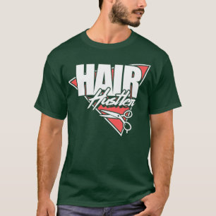 ヘアハストラーおもしろい美容師ヘアスタイリストサロン Tシャツ
