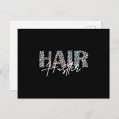 ヘアハストラーヘアドレスサーレオプリントカラフル ポストカード (正面/裏面)