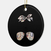 ヘアハスラーヘアスタイリストサロンヘアドレッサーメッシーB セラミックオーナメント (左)