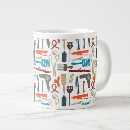 ヘアパタ気にーン ジャンボコーヒーマグカップ (正面右)