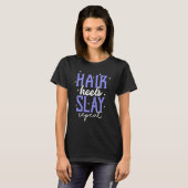 ヘアヒール女子強い女性パーティーかわいい Tシャツ (正面フル)