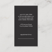 ヘアピンのヘアロゴ 予約カード (裏面)