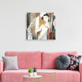 ヘアピン付きフローラ キャンバスプリント (インサイチュ (リビング))