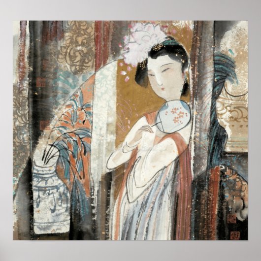 ヘアピン付きフローラ ポスター (正面)